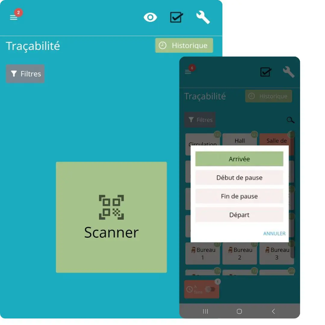 Fonctionnalité sasha Pointage